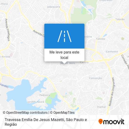Travessa Emília De Jesus Mazetti mapa