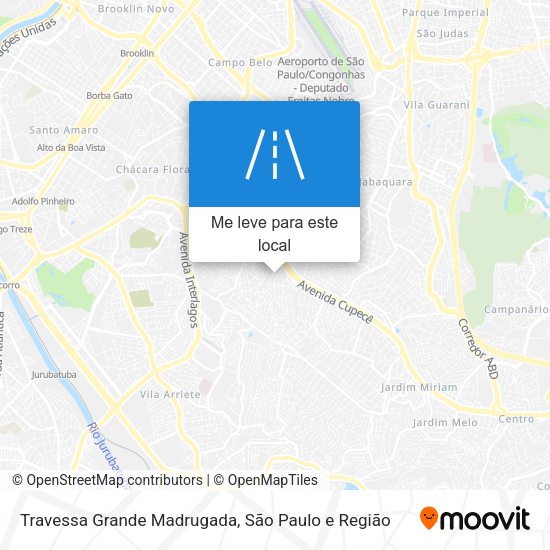 Travessa Grande Madrugada mapa