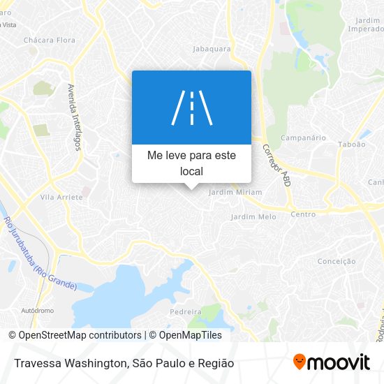 Travessa Washington mapa