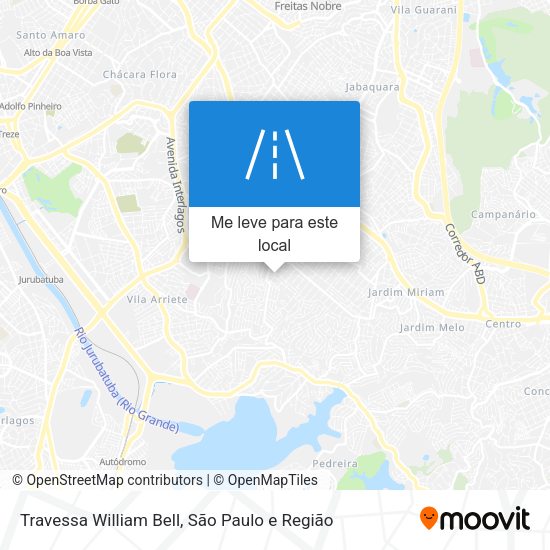 Travessa William Bell mapa