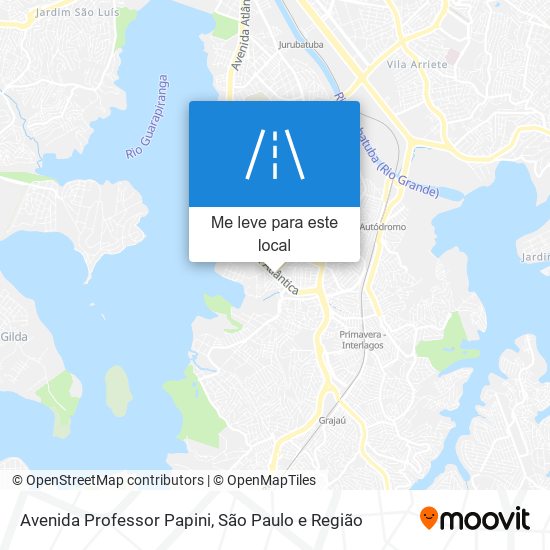 Avenida Professor Papini mapa