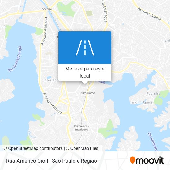 Rua Américo Cioffi mapa
