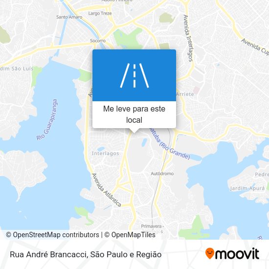 Rua André Brancacci mapa