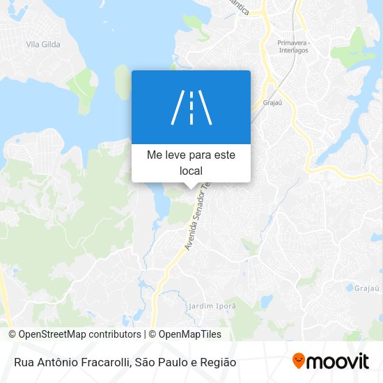 Rua Antônio Fracarolli mapa