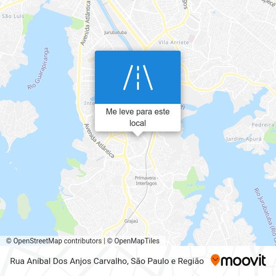 Rua Aníbal Dos Anjos Carvalho mapa