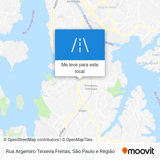 Rua Argemiro Teixeira Freitas mapa