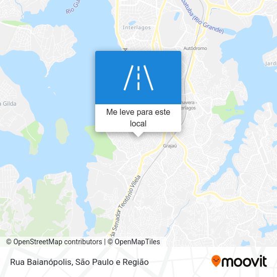 Rua Baianópolis mapa