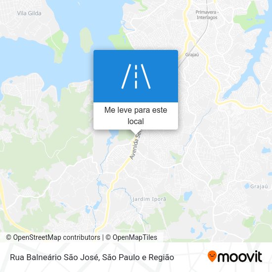 Rua Balneário São José mapa