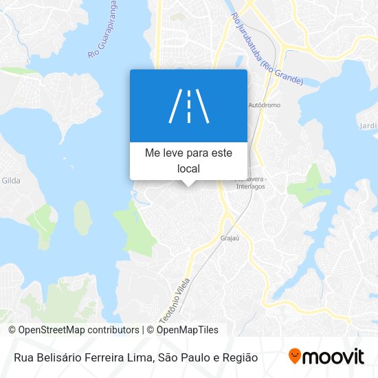 Rua Belisário Ferreira Lima mapa