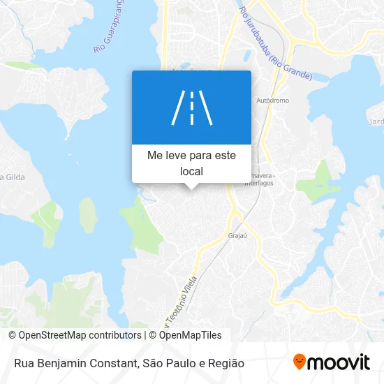 Rua Benjamin Constant mapa