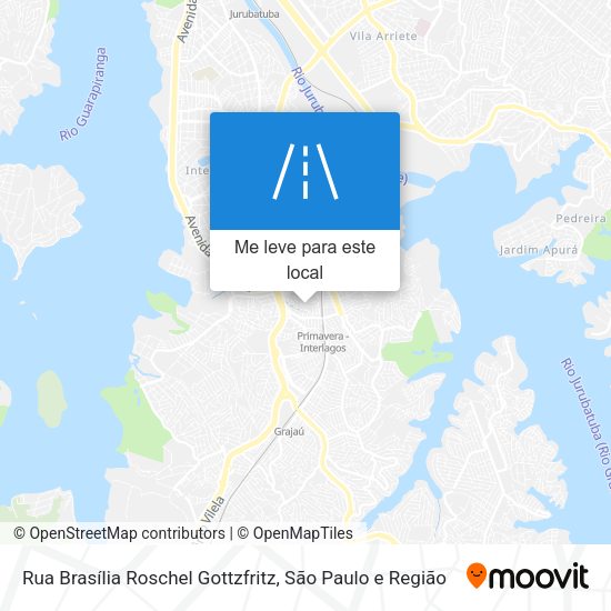 Rua Brasília Roschel Gottzfritz mapa