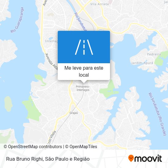Rua Bruno Righi mapa