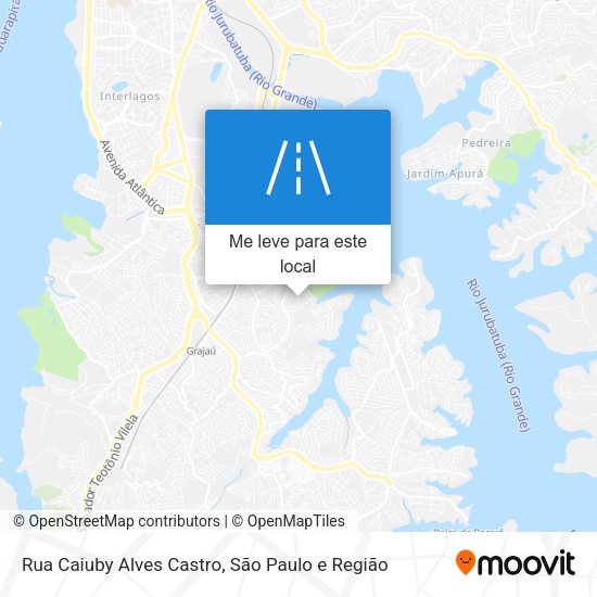Rua Caiuby Alves Castro mapa