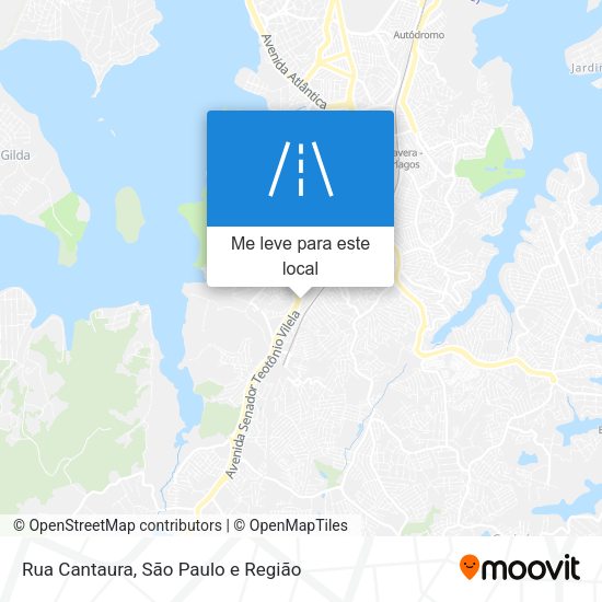 Rua Cantaura mapa