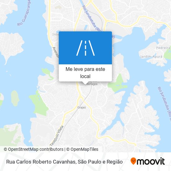 Rua Carlos Roberto Cavanhas mapa