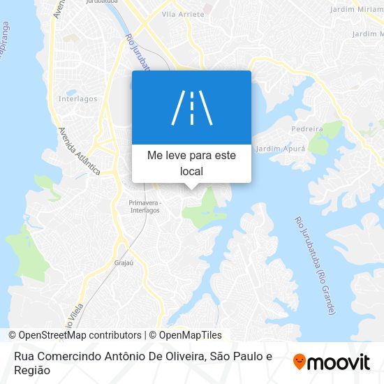 Rua Comercindo Antônio De Oliveira mapa