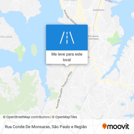Rua Conde De Monsaras mapa