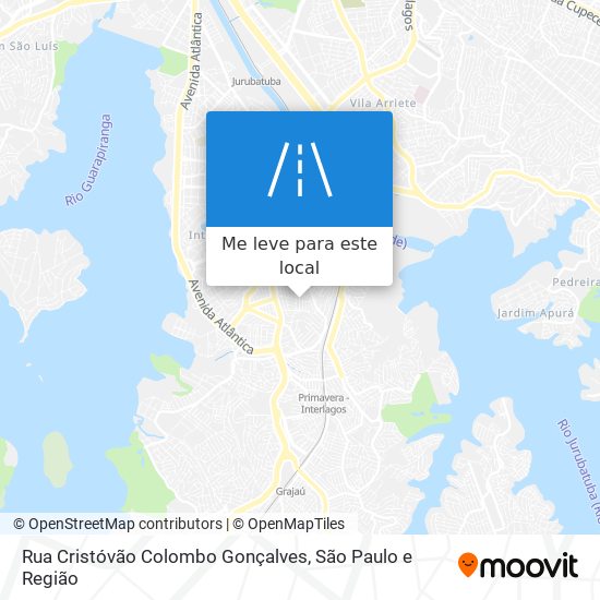 Rua Cristóvão Colombo Gonçalves mapa