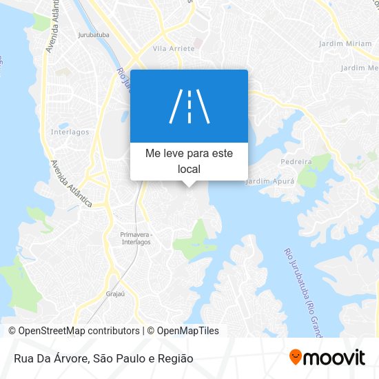 Rua Da Árvore mapa