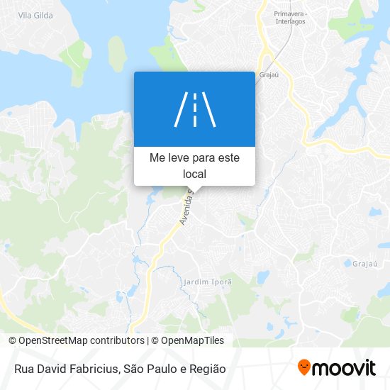 Rua David Fabricius mapa