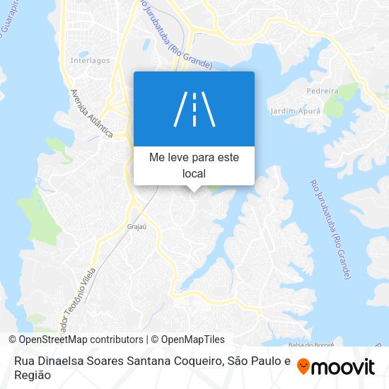 Rua Dinaelsa Soares Santana Coqueiro mapa