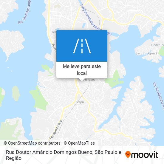 Rua Doutor Amâncio Domingos Bueno mapa