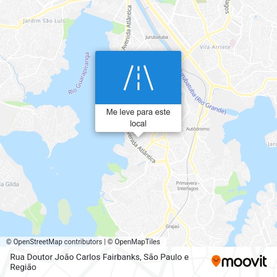 Rua Doutor João Carlos Fairbanks mapa