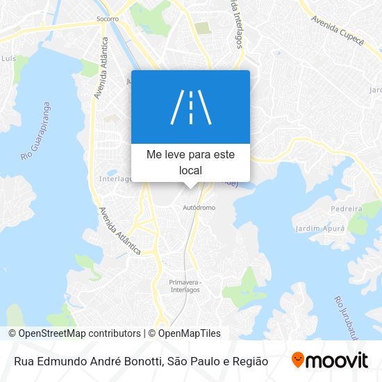 Rua Edmundo André Bonotti mapa