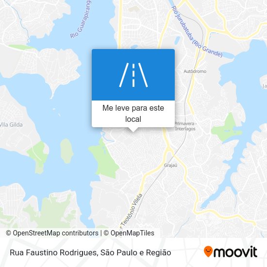 Rua Faustino Rodrigues mapa