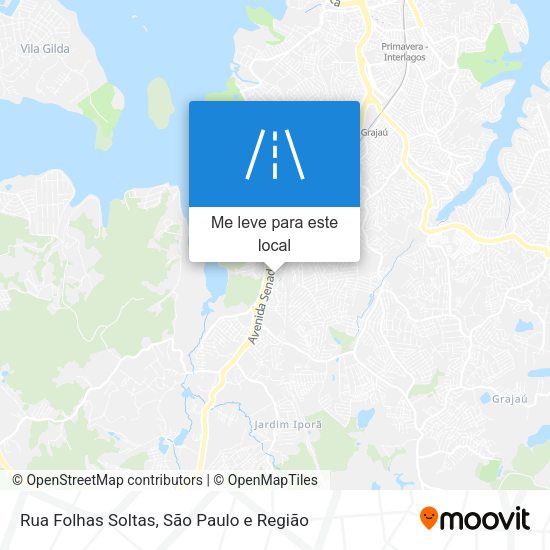 Rua Folhas Soltas mapa
