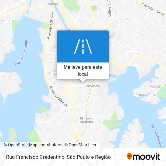 Rua Francisco Credentino mapa