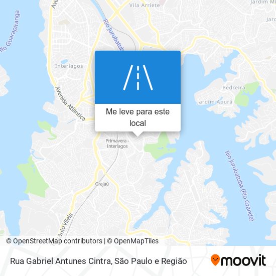 Rua Gabriel Antunes Cintra mapa
