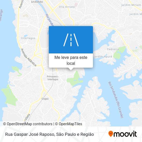 Rua Gaspar José Raposo mapa