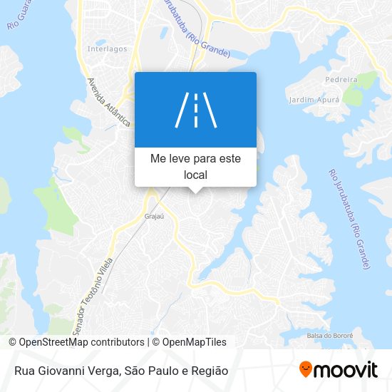 Rua Giovanni Verga mapa
