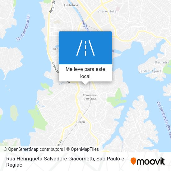 Rua Henriqueta Salvadore Giacometti mapa