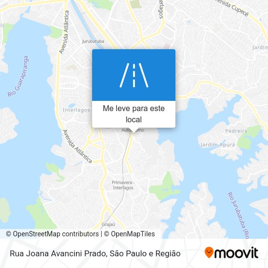 Rua Joana Avancini Prado mapa