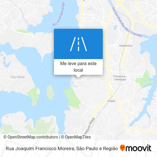 Rua Joaquim Francisco Moreira mapa