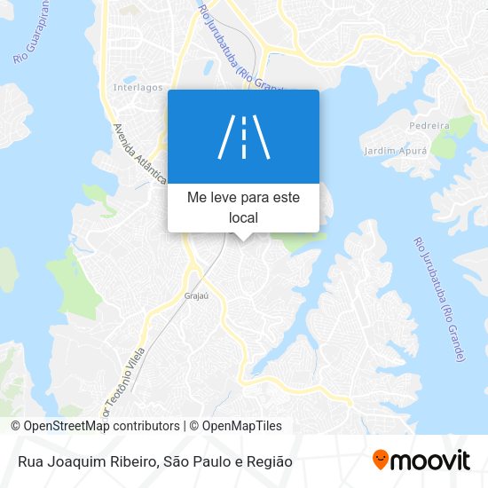 Rua Joaquim Ribeiro mapa
