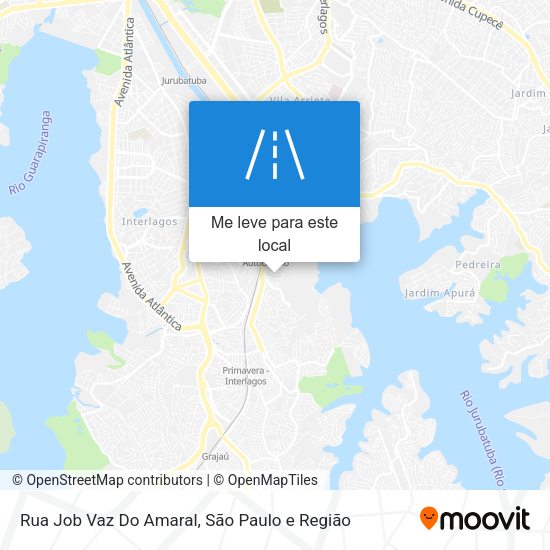 Rua Job Vaz Do Amaral mapa