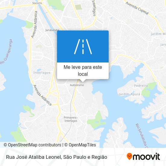 Rua José Ataliba Leonel mapa
