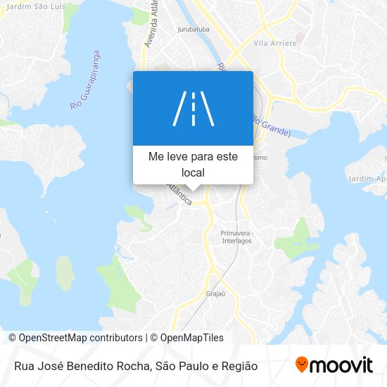 Rua José Benedito Rocha mapa