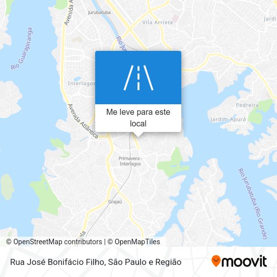 Rua José Bonifácio Filho mapa