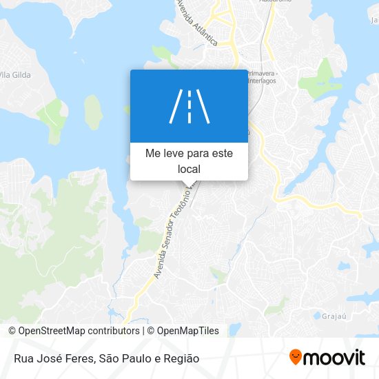 Rua José Feres mapa