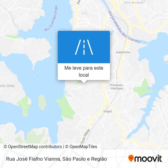 Rua José Fialho Vianna mapa