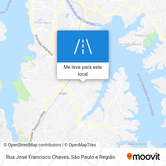 Rua José Francisco Chaves mapa