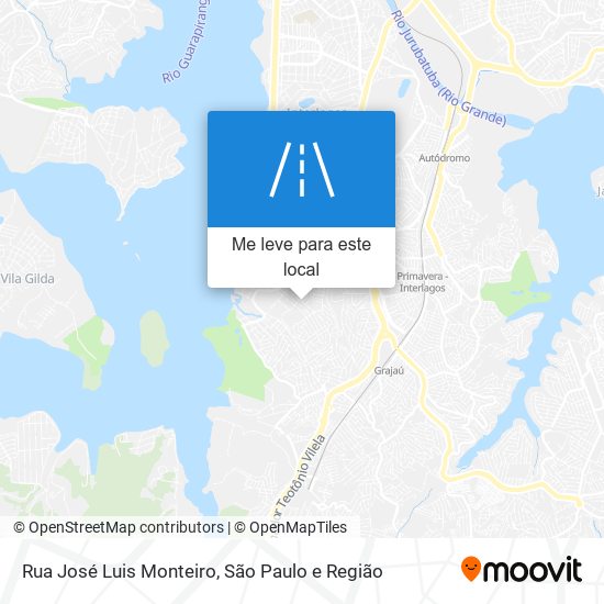 Rua José Luis Monteiro mapa