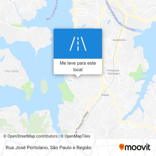 Rua José Portolano mapa