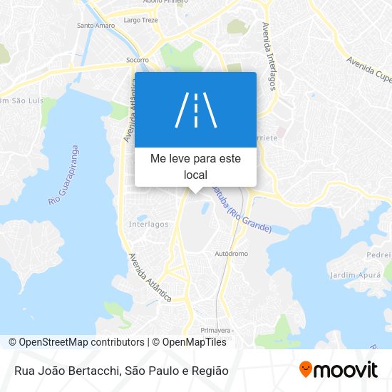 Rua João Bertacchi mapa