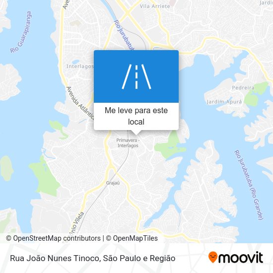 Rua João Nunes Tinoco mapa