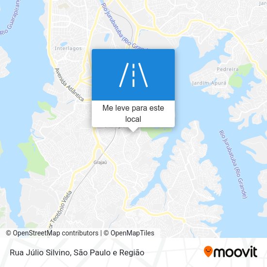 Rua Júlio Silvino mapa